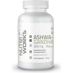 Nutri Works Ashwagandha 300 mg 120 kaps. ravintolisä