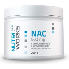Nutri Works NAC 500 mg 200 g ravintolisä