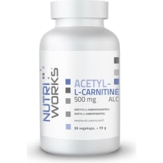 Nutri Works Acetyl L-Carnitine 500mg 90 vegekaps. ravintolisä