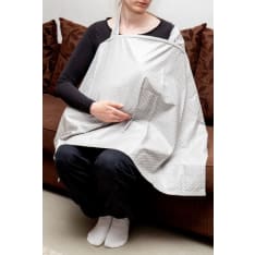 Anne&Mikael harmaa pilkullinen imetyssuoja