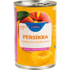 Eldorado 410/240g peach halves in sugar broth