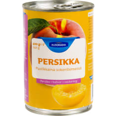 Eldorado 410/240g persinkanpuolikkaat rypälemehussa