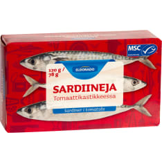 Eldorado MSC sardiineja tomaattikastikkeessa 120/78g