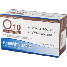 Fennovita Q10 + B 6 vitamiini 100 tabl. ravintolisä