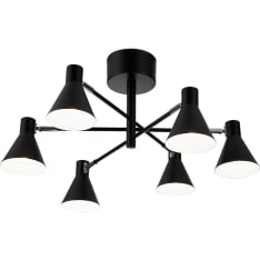 Sessak Noomi 6-section matt black ceiling panel