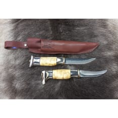 Wood Jewel Karelian bear dog double knife