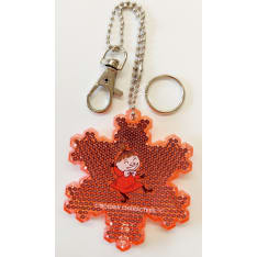 Muumi Reflector moomin little my snowflake red