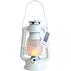 Lumo 24cm LED storm lantern with flame effect