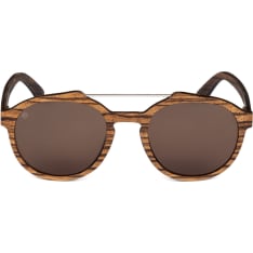 Aarni 7003 Cliff - Zebrawood Puiset aurinkolasit ja säilytyskotelo