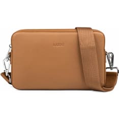 Aarni cognac/silver large shoulder bag