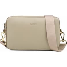 Aarni taupe/gold large shoulder bag