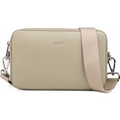 Aarni taupe/silver large shoulder bag