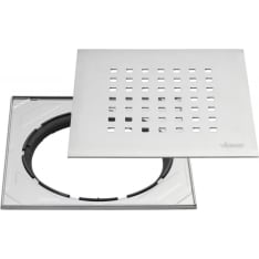 Vieser Grid with steel frame 197x197 mm floor drain cover