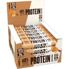 Leader 40% Protein + BCAA Peanutbutter 24x68 g proteiinipatukka