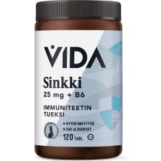 Vida Sinkki 25 mg 120 tabl. ravintolisä