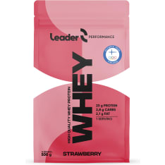 Leader Whey Protein Strawberry 500 g proteiinijauhe