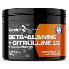 Leader Beta-alanine+Citrulline 1:1 Orange-Mandarin 200 g tehonlisääjä