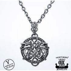 Northern Viking Jewelry Knotwork Dragon hopeariipus
