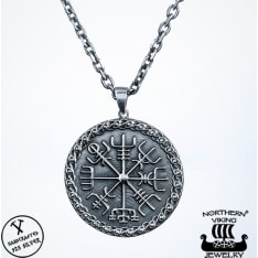 Northern Viking Jewelry Vegvisir hopeariipus
