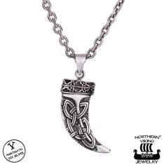 Northern Viking Jewelry Fenrir Sudenhammas hopeariipus