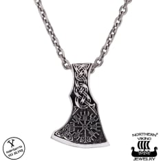 Northern Viking Jewelry Vegvisir Axehead hopeariipus