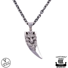 Northern Viking Jewelry Wolf Tooth riipus