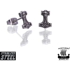 Northern Viking Jewelry Thor's Hammer korvakorut