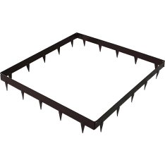 Hortex 105x105cm metallireuna