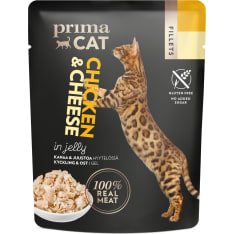 PrimaCat Fillets Kanaa ja juustoa hyytelössä 50 g