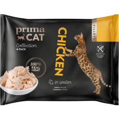 PrimaCat Fillets Kanaa vedessä 4 x 50 g kissan täydennysravinto