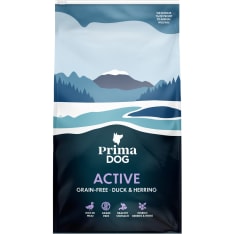 PrimaDog Active Duck-Herring grain-free 10 kg complete dog food