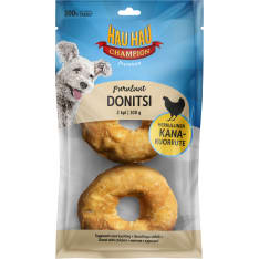 Hau-Hau Champion 8 cm 2 kpl 100 g  Donitsi kanalla koiralle