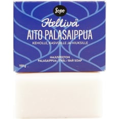 Sopo Soap hellivä aito 100 g hajusteeton palasaippua
