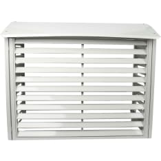 WARMA valkoinen ilmalämpöpumpun suojakotelo