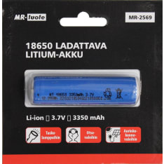 MR-Tuote 3.7V 3350mAh 18650 ladattava Litium- akku