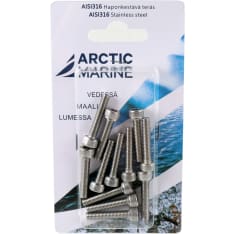 Arctic Marine DIN912 AISI 316 M5x25mm 12 kpl Kuusiokoloruuvi