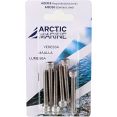 Arctic Marine DIN912 AISI 316 M6x40mm 6 kpl Kuusiokoloruuvi