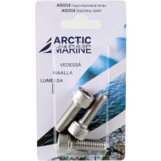 Arctic Marine DIN912 AISI 316 M10x30mm 3 kpl Kuusiokoloruuvi