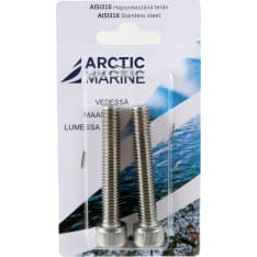 Arctic Marine DIN912 AISI 316 M10x60mm 2 kpl Kuusiokoloruuvi
