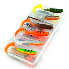 Jasu Sirppi fish jig assortment 9cm 18 pcs + jig heads