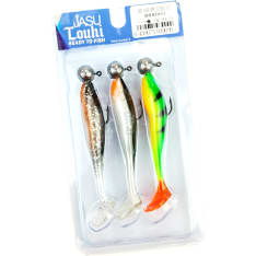 Jasu Louhi 8 cm jigs 3 pcs + jig heads 3 pcs jig set