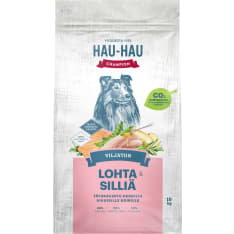 Hau-Hau Champion Viljaton lohi-silli 10 kg koiran täysravinto