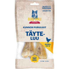 Hau-Hau Champion Kunnon puruluut Täyteluu kana 12 cm, 110 g koiran puruluu