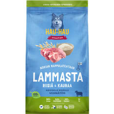 HHC Lammasta, riisiä & kauraa aikuisille koirille 12 kg täysravinto