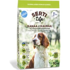 Sertilife 10 kg kanaa ja kauraa koiran täysravinto