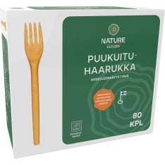Nature Line 80 kpl 17 cm puukuituhaarukka