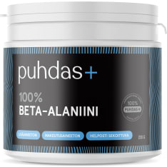 Puhdas+ Beta-alaniini 100% 200 g ravintolisä