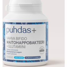 Puhdas+ Vahva Bifido Maitohappobakteeri+Glutamiini 60 kaps. ravintolisä