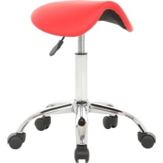 Lykke red saddle chair