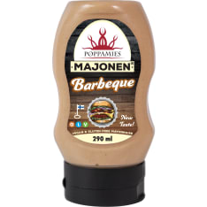 Poppamies Majonen Barbeque 290ml vegaaninen majoneesi